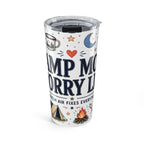 Camp More Worry Less 20oz Tumbler | Camping Lover Gift | Insulated Stainless Steel Travel Cup