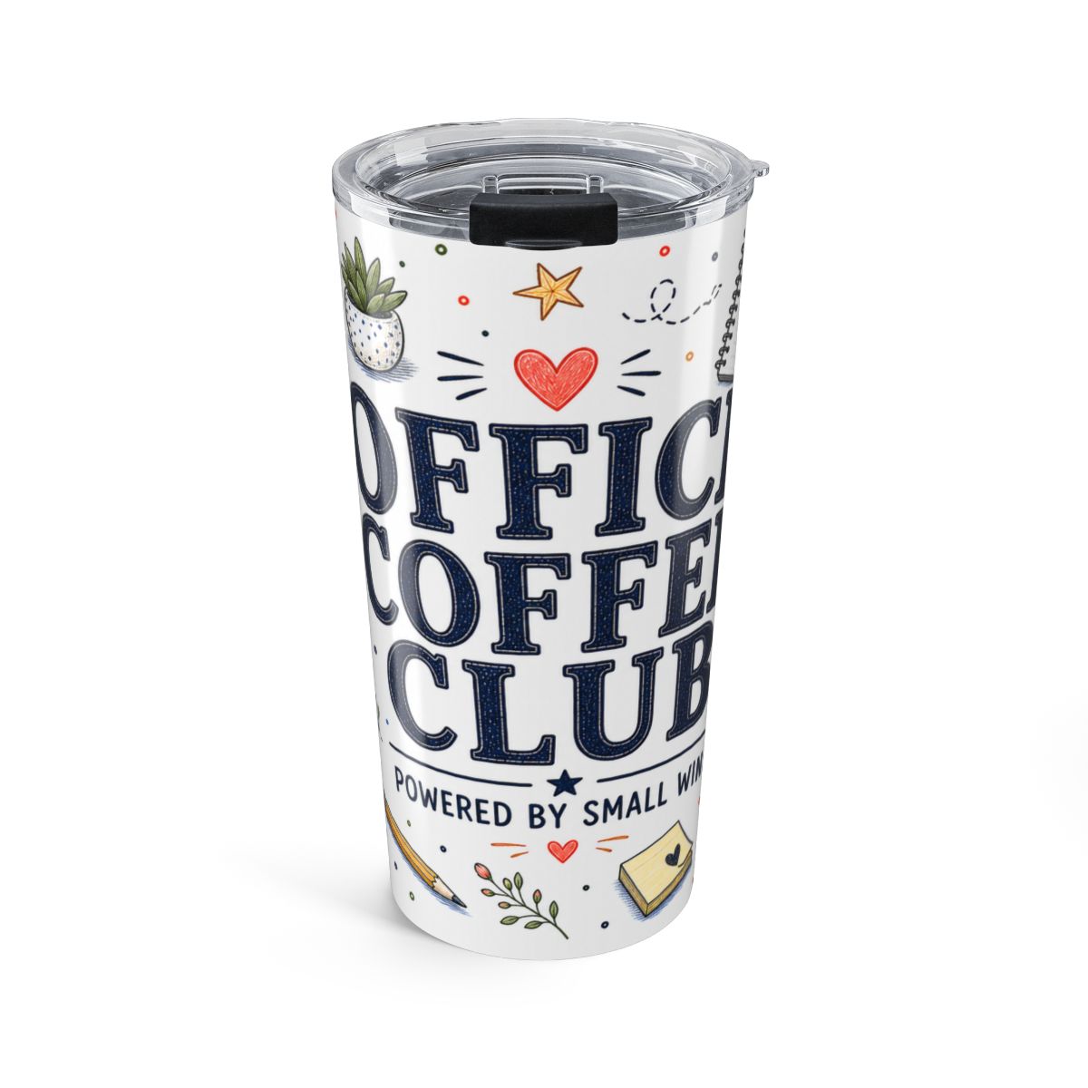 Office Coffee Club 20oz Tumbler | Coworker Coffee Gift | Insulated Stainless Steel Travel Cup