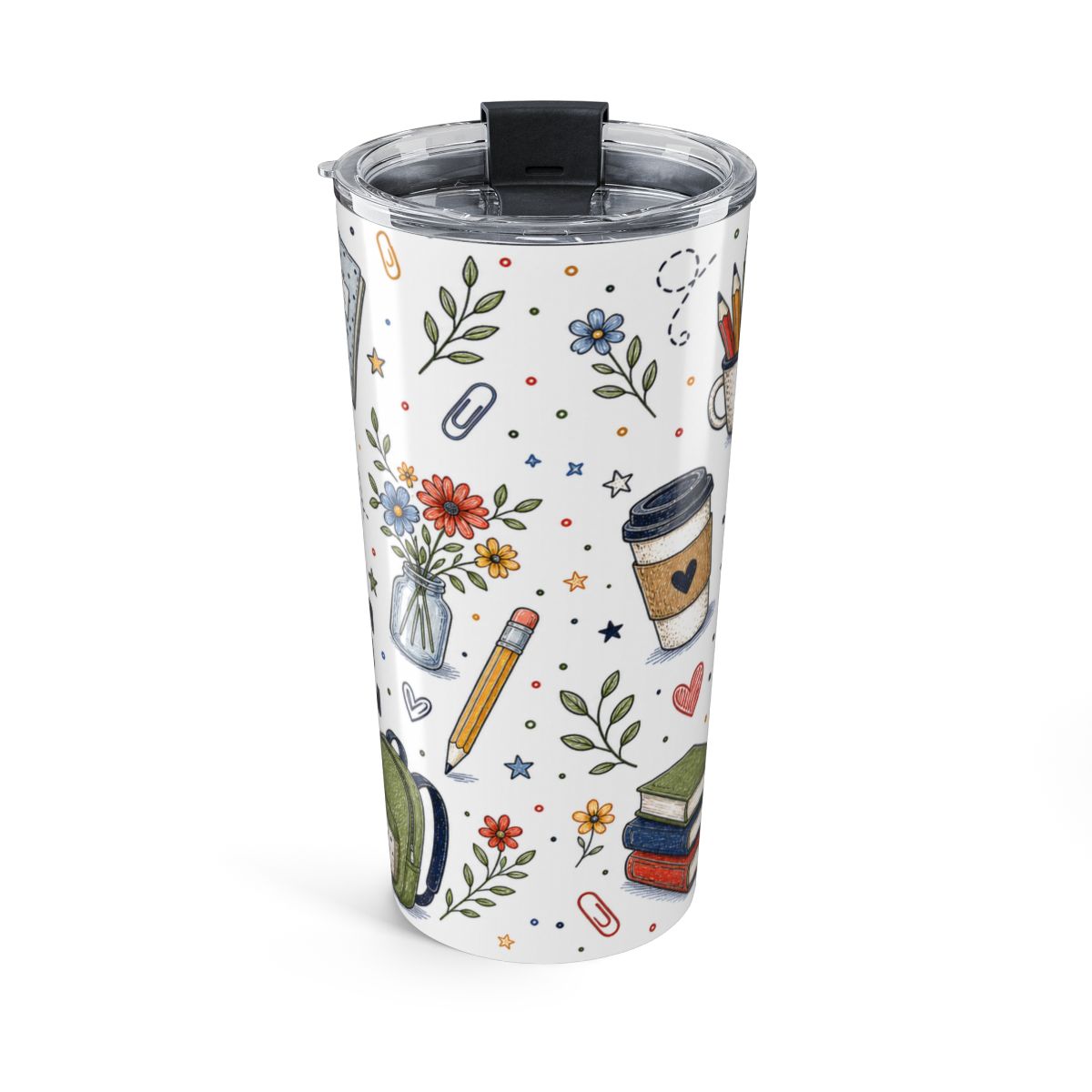 Teach Love Inspire 20oz Tumbler | Inspirational Teacher Gift | Insulated Stainless Steel Travel Cup