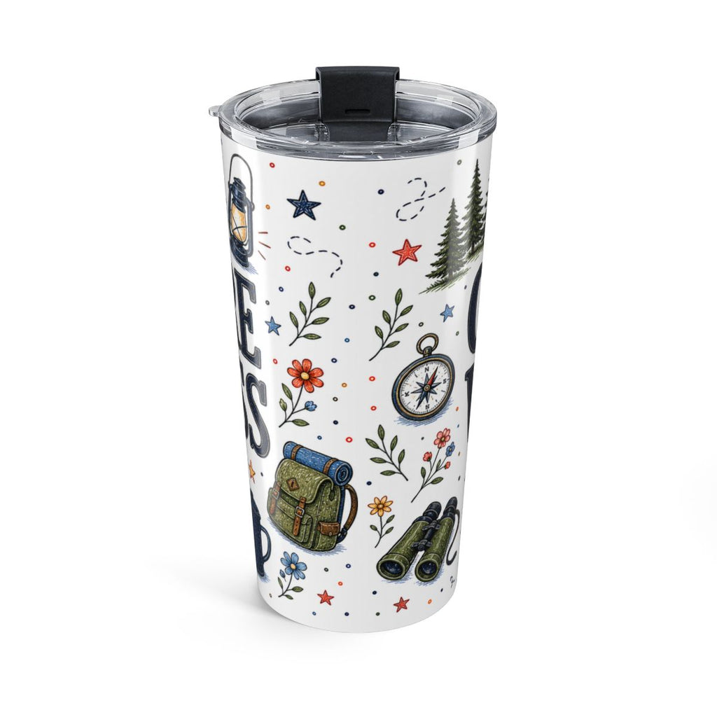 Camp More Worry Less 20oz Tumbler | Camping Lover Gift | Insulated Stainless Steel Travel Cup