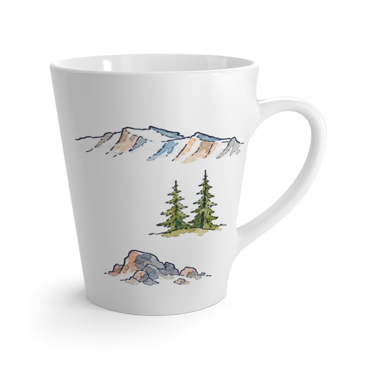 Crater Lake National Park Latte Mug — right view