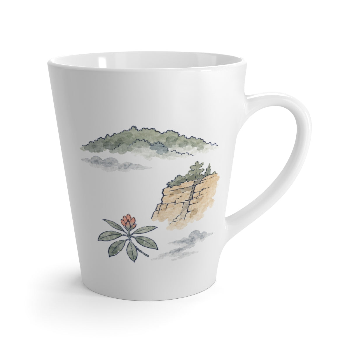 New River Gorge National Park Latte Mug — right view