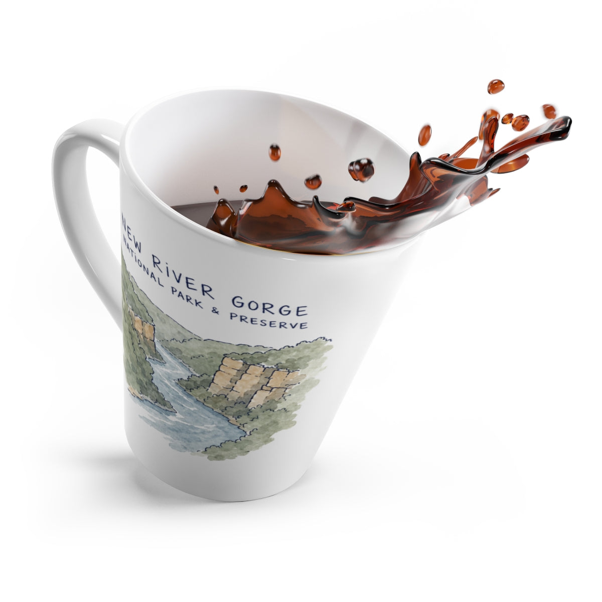 New River Gorge National Park Latte Mug — context view