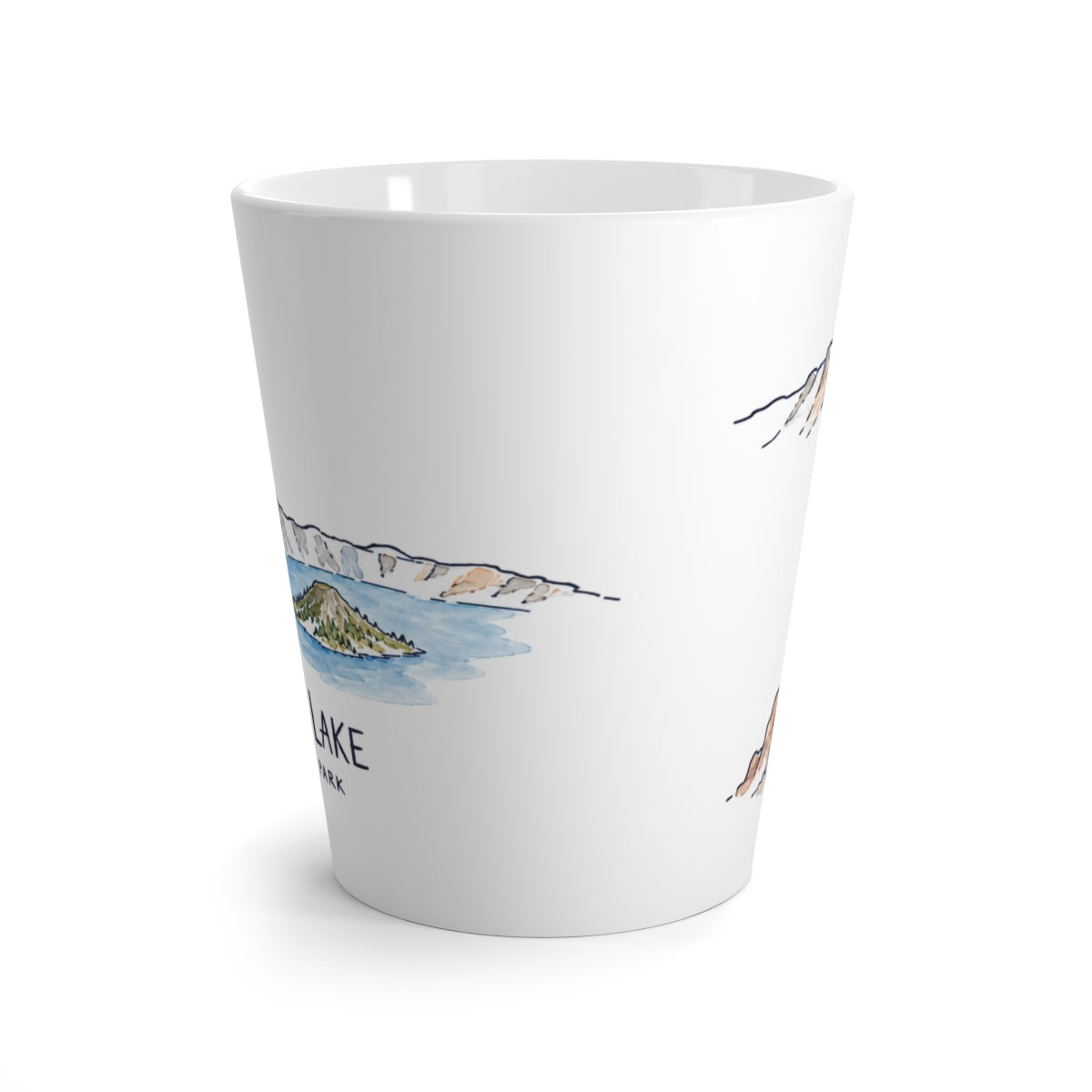 Crater Lake National Park Latte Mug — front view