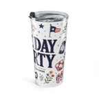 Lake Day Liberty 20oz Tumbler | Patriotic Summer Lake Gift | Insulated Stainless Steel Travel Cup
