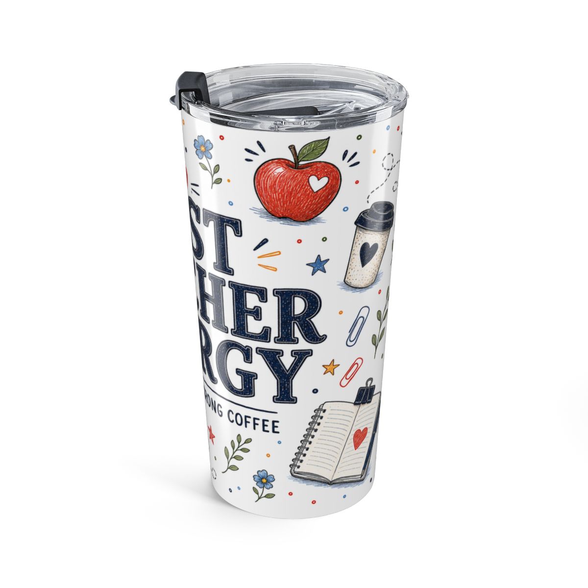 Best Teacher Energy 20oz Tumbler | Teacher Appreciation Gift | Insulated Stainless Steel Travel Cup