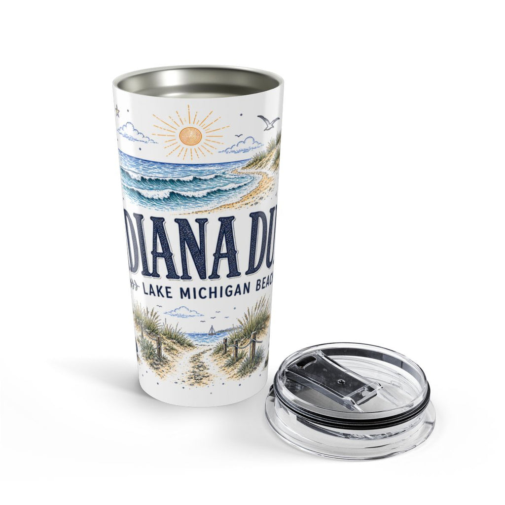 Indiana Dunes National Park 20oz Tumbler | Indiana Lake Michigan Beach Gift | Insulated Stainless Steel Travel Cup