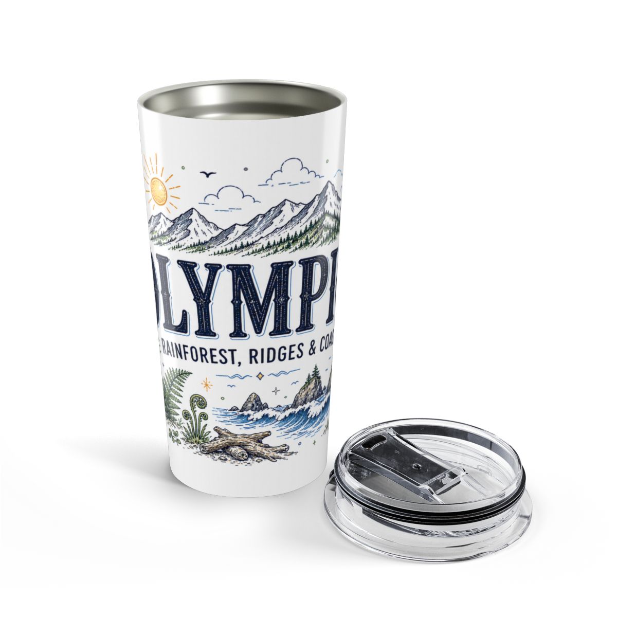 Olympic National Park 20oz Tumbler | Washington Adventure Gift | Insulated Stainless Steel Travel Cup