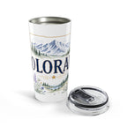 Colorado State Flower 20oz Tumbler | Colorado Botanical Gift | Insulated Stainless Steel Travel Cup