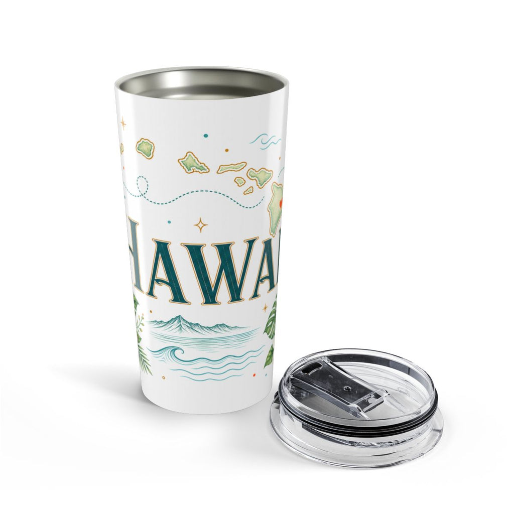 Hawaii State Flower 20oz Tumbler | Hawaii Botanical Gift | Insulated Stainless Steel Travel Cup