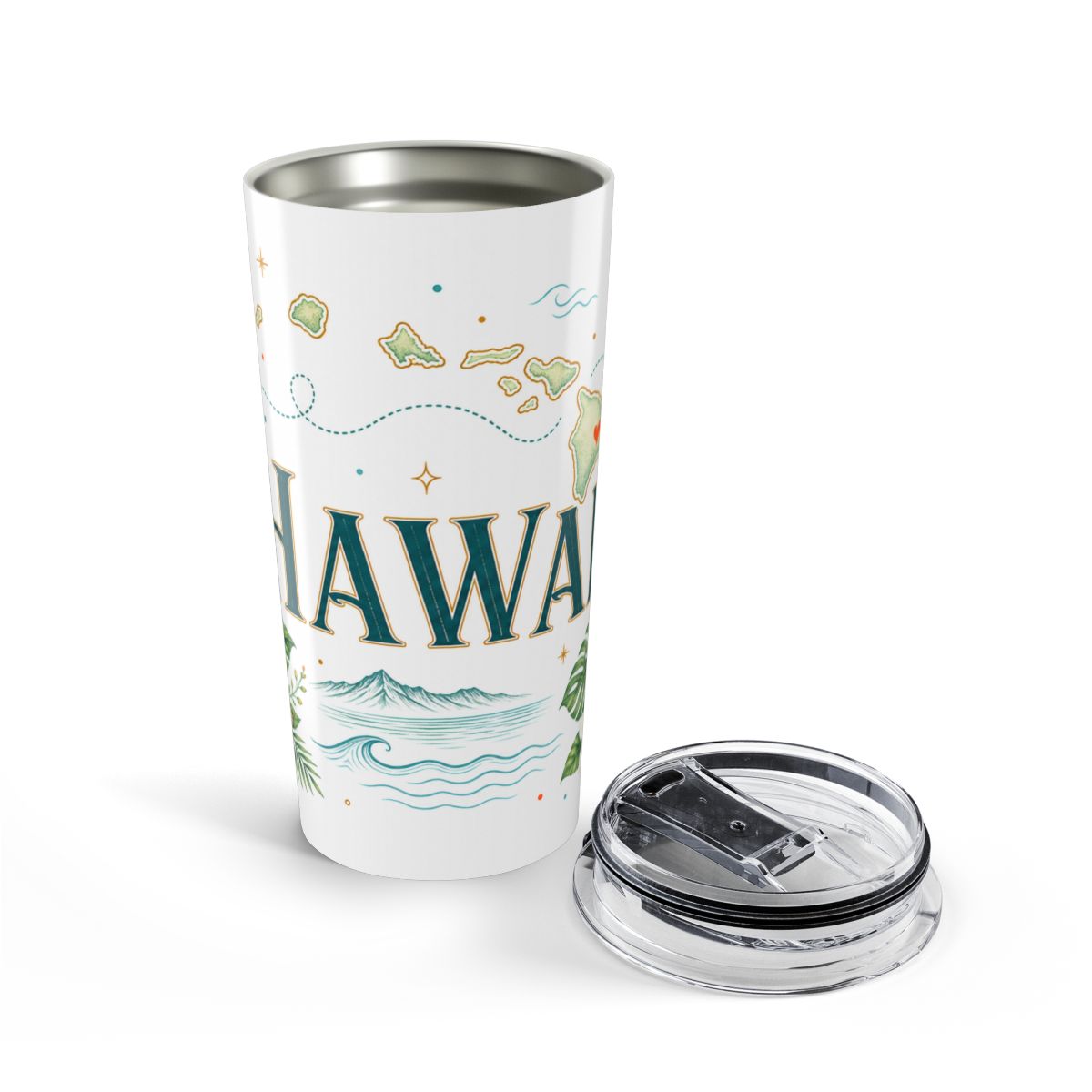 Hawaii State Flower 20oz Tumbler | Hawaii Botanical Gift | Insulated Stainless Steel Travel Cup