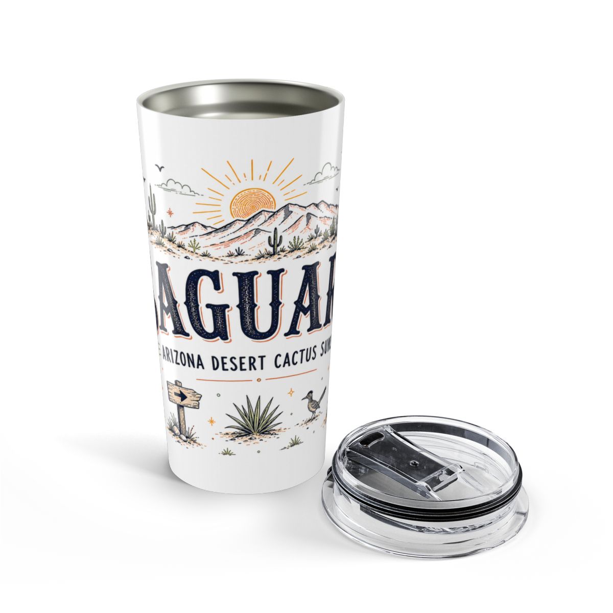 Saguaro National Park 20oz Tumbler | Arizona Desert Cactus Sunset Gift | Insulated Stainless Steel Travel Cup