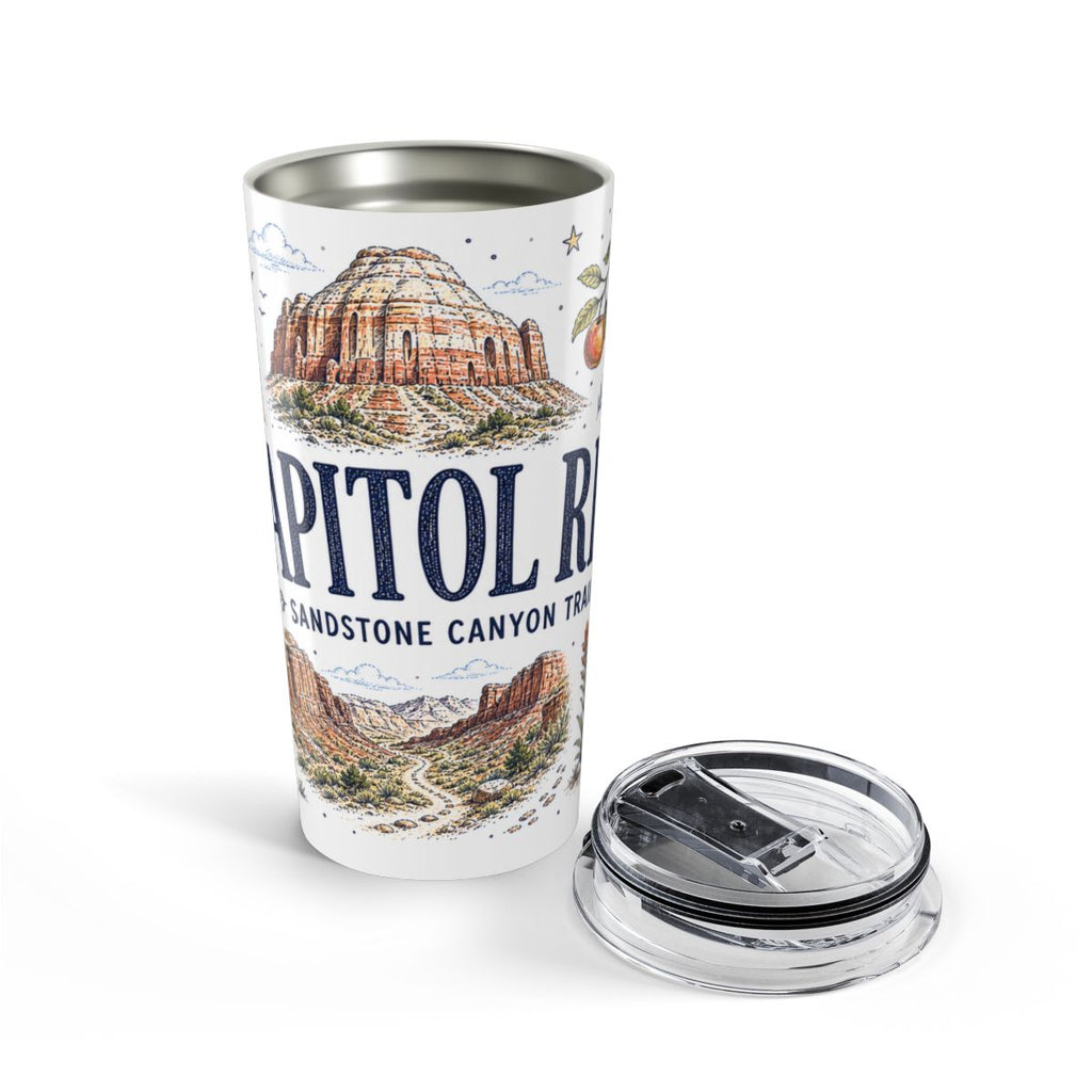 Capitol Reef National Park 20oz Tumbler | Utah Sandstone Canyon Hiking Gift | Insulated Stainless Steel Travel Cup