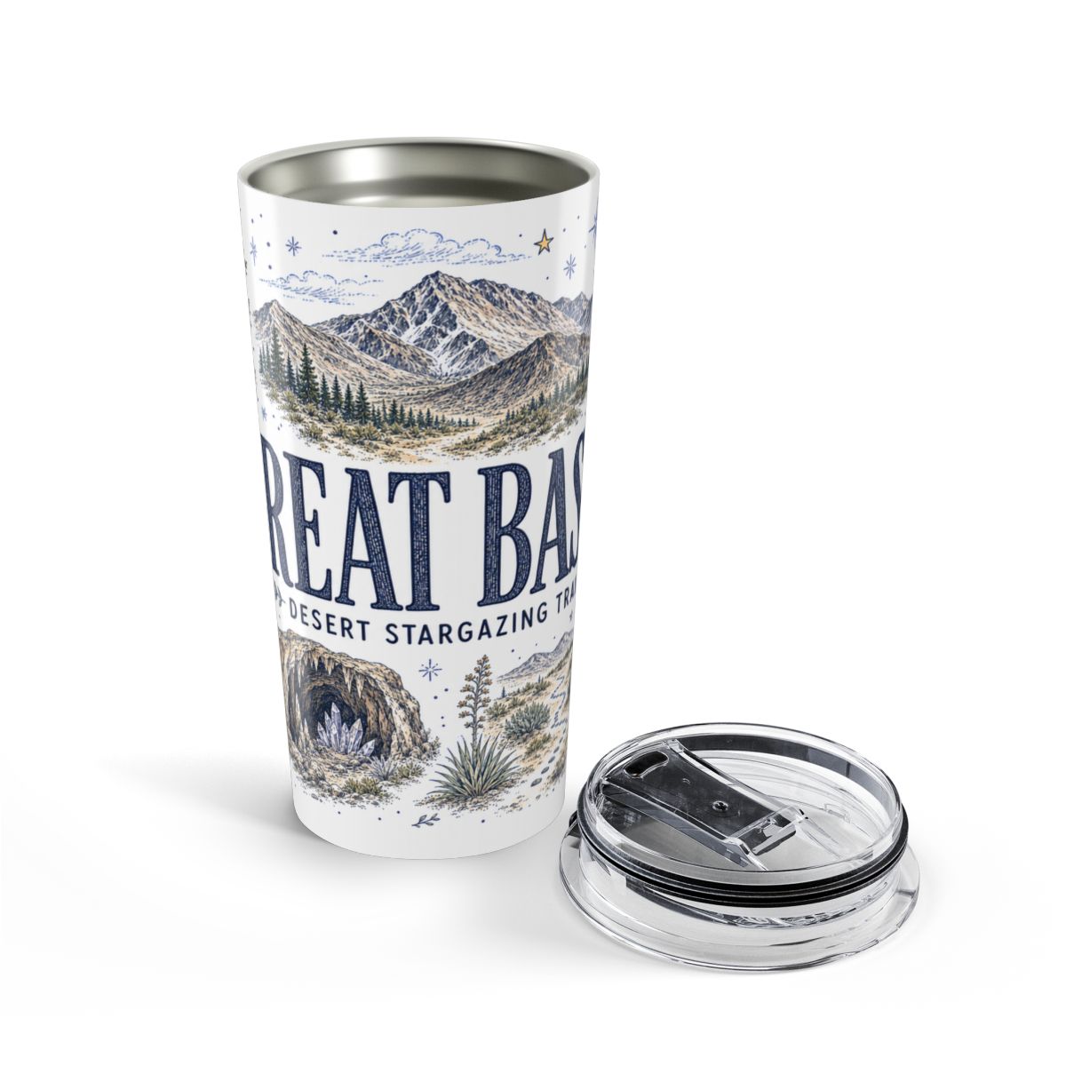 Great Basin National Park 20oz Tumbler | Nevada Desert Stargazing Hiking Gift | Insulated Stainless Steel Travel Cup