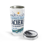 Glacier Bay National Park 20oz Tumbler | Alaska Wilderness Kayaking Gift | Insulated Stainless Steel Travel Cup