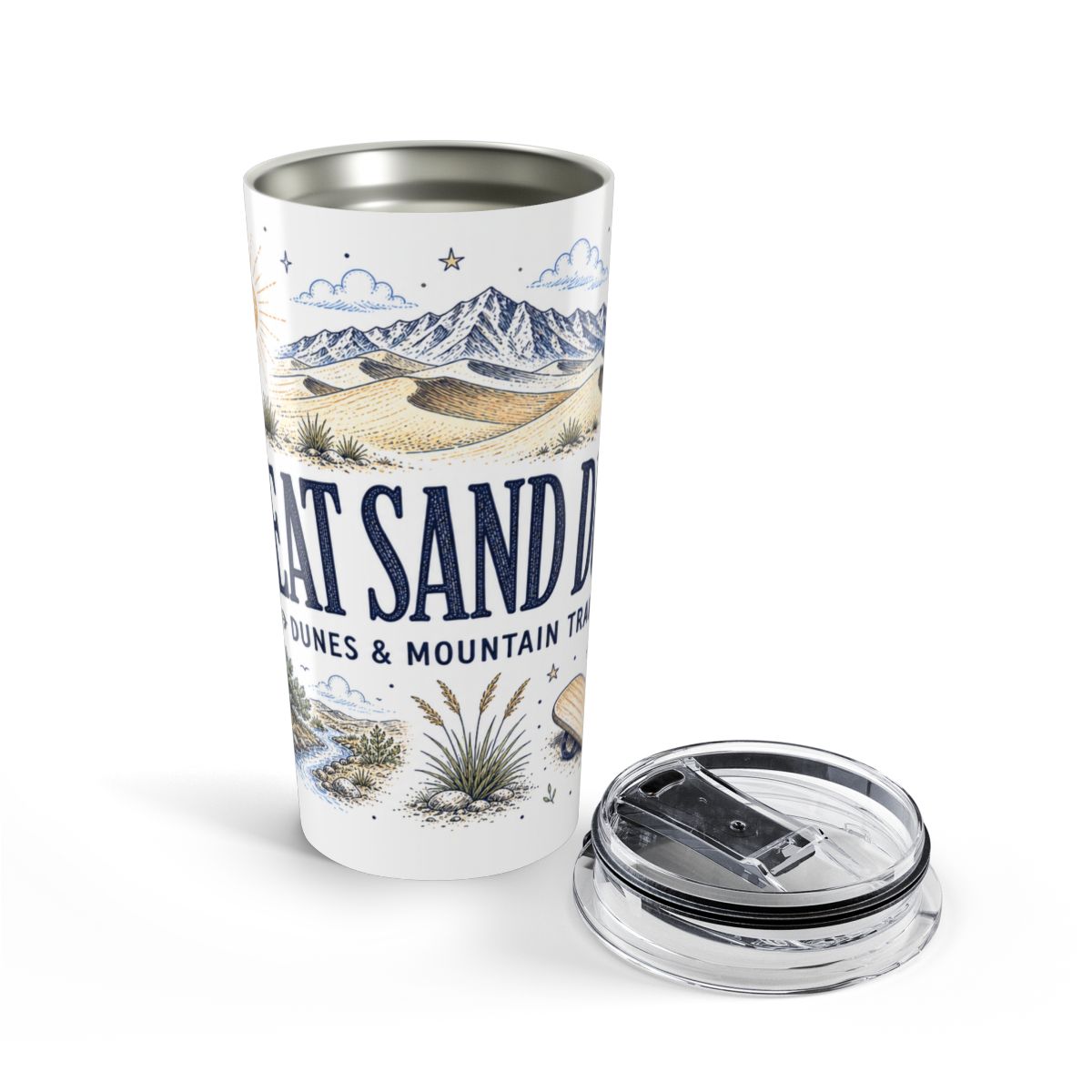 Great Sand Dunes National Park 20oz Tumbler | Colorado Desert Mountain Dunes Gift | Insulated Stainless Steel Travel Cup