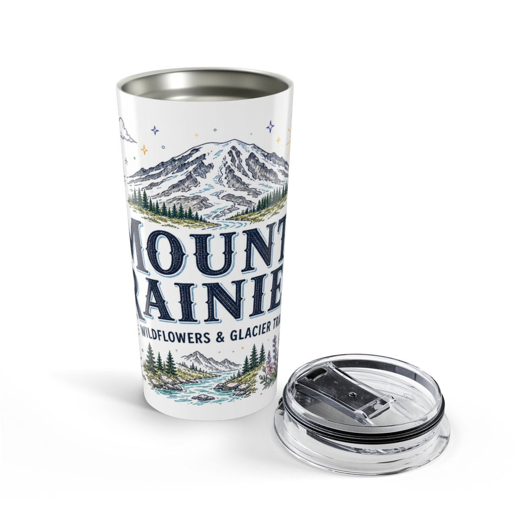 Mount Rainier National Park 20oz Tumbler | Washington Mountain Gift | Insulated Stainless Steel Travel Cup