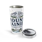 Mount Rainier National Park 20oz Tumbler | Washington Mountain Gift | Insulated Stainless Steel Travel Cup