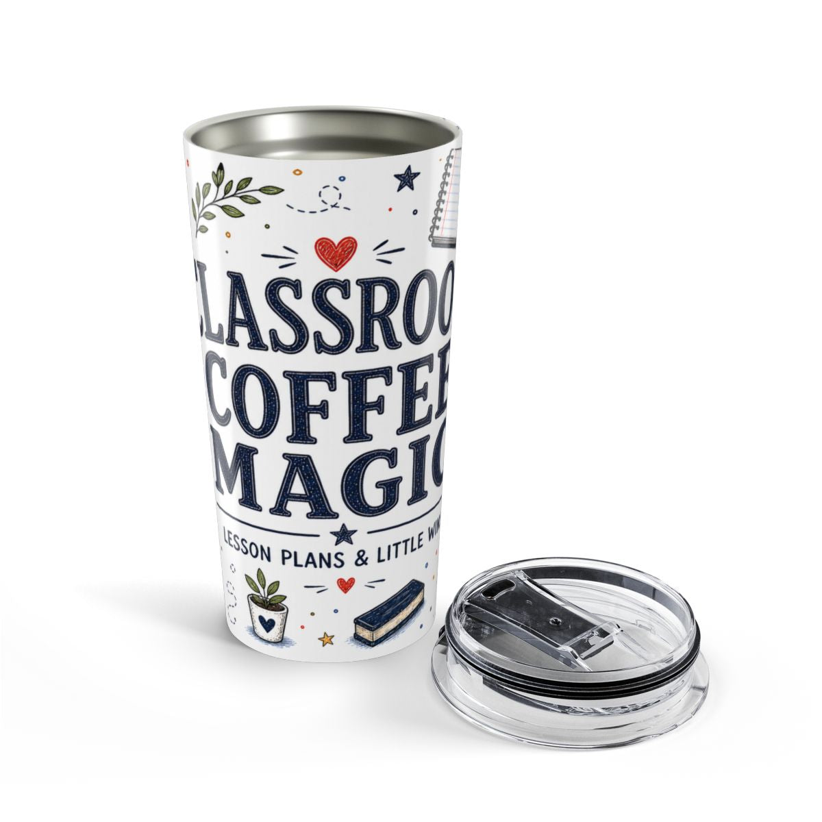 Classroom Coffee Magic 20oz Tumbler | Teacher Coffee Tumbler | Insulated Stainless Steel Travel Cup