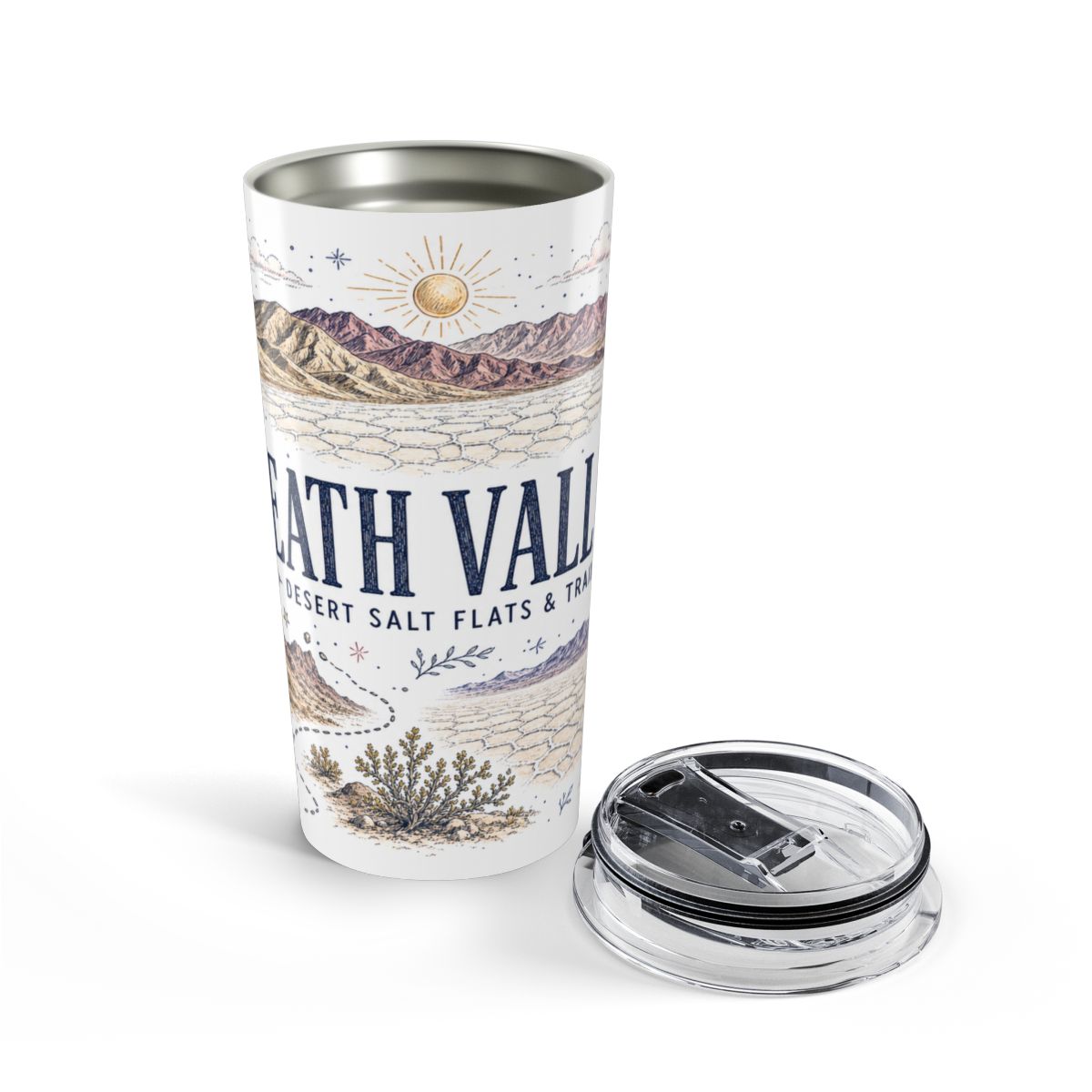 Death Valley National Park 20oz Tumbler | California Desert Hiking Camping Gift | Insulated Stainless Steel Travel Cup