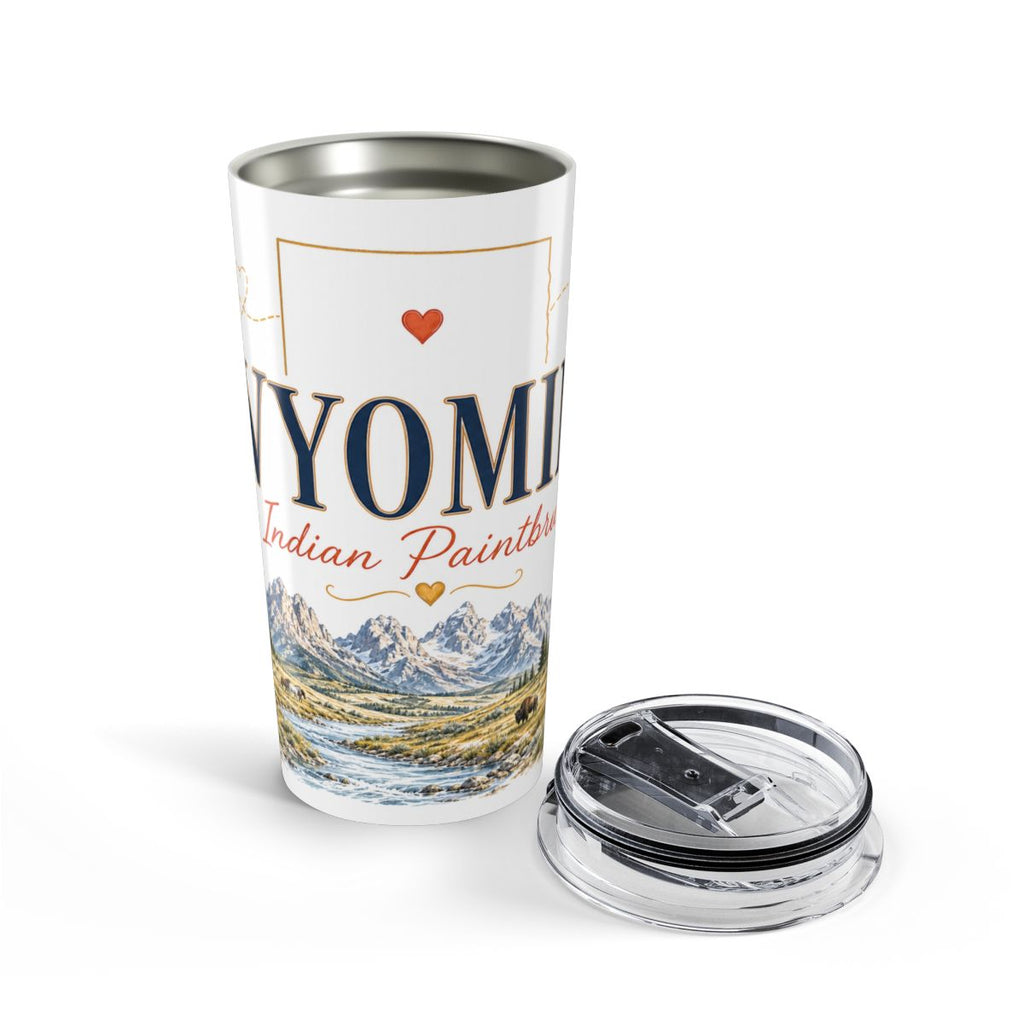 Wyoming State Flower 20oz Tumbler | Indian Paintbrush Botanical State Flower Gift | Insulated Stainless Steel Travel Cup