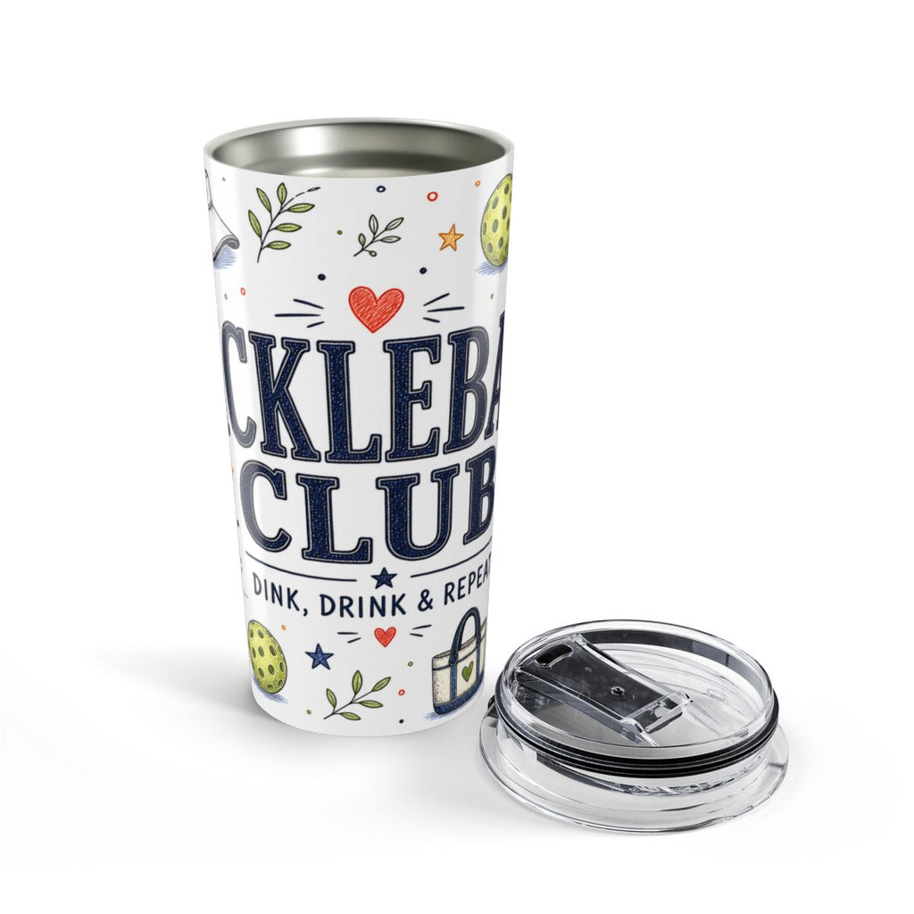 Pickleball Club 20oz Tumbler | Pickleball Player Gift | Insulated Stainless Steel Travel Cup