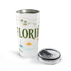 Florida State Flower 20oz Tumbler | Florida Botanical Gift | Insulated Stainless Steel Travel Cup
