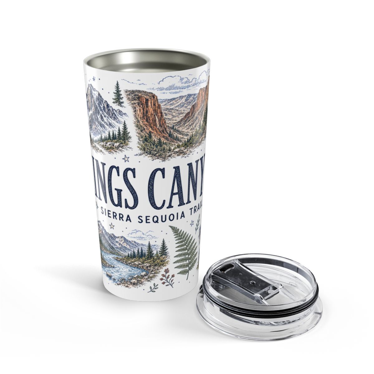 Kings Canyon National Park 20oz Tumbler | California Sierra Nevada Sequoia Gift | Insulated Stainless Steel Travel Cup