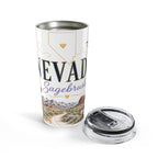 Nevada State Flower 20oz Tumbler | Sagebrush Botanical State Flower Gift | Insulated Stainless Steel Travel Cup