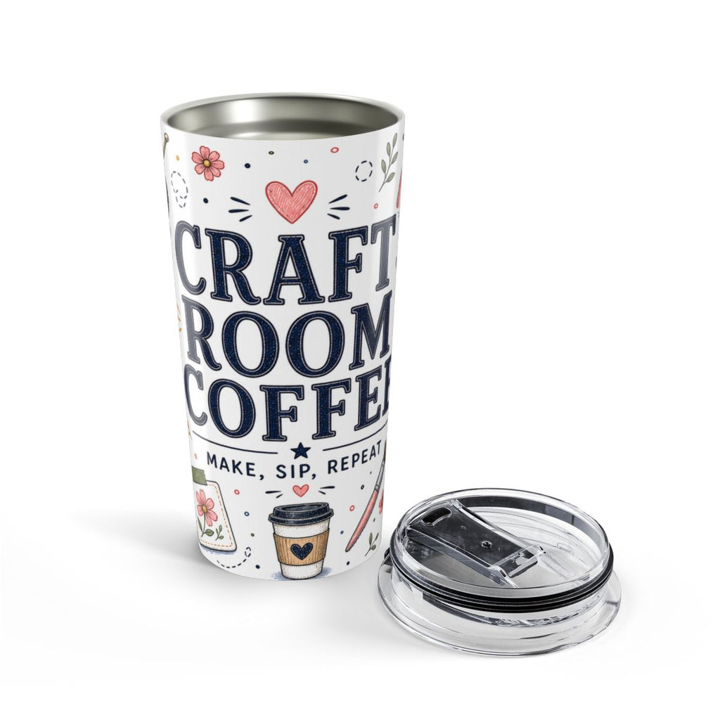 Craft Room Coffee 20oz Tumbler | Craft Lover Gift | Insulated Stainless Steel Travel Cup