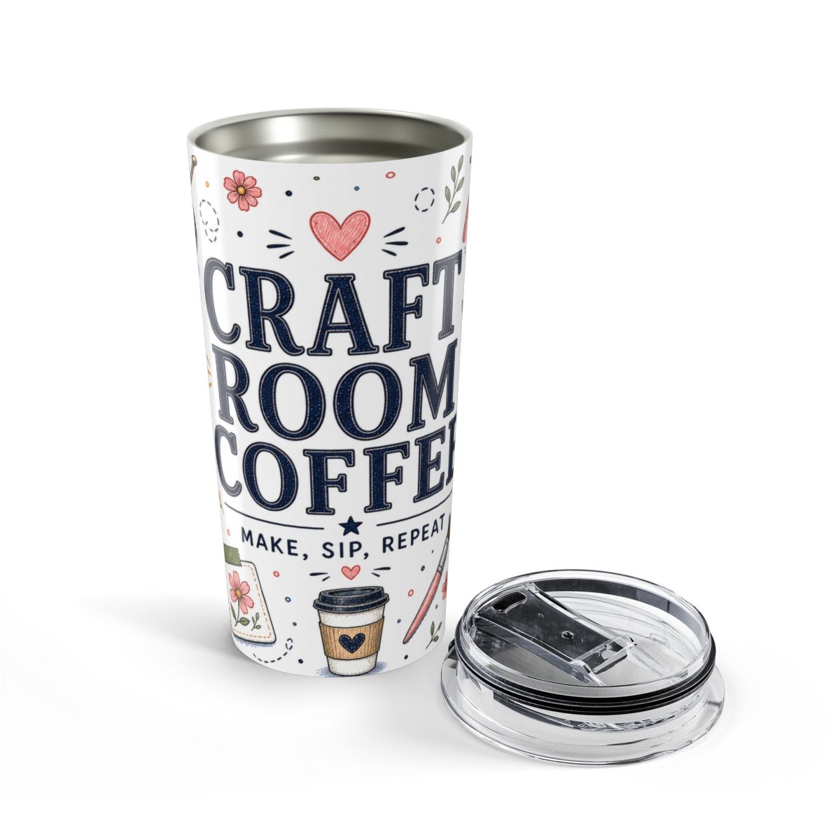 Craft Room Coffee 20oz Tumbler | Craft Lover Gift | Insulated Stainless Steel Travel Cup