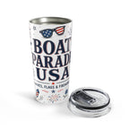 Boat Parade USA 20oz Tumbler | 4th of July Lake Tumbler | Insulated Stainless Steel Travel Cup