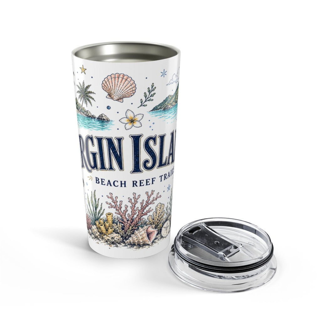 Virgin Islands National Park 20oz Tumbler | Caribbean Beach Snorkeling Reef Gift | Insulated Stainless Steel Travel Cup