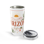 Arizona State Flower 20oz Tumbler | Arizona Botanical Gift | Insulated Stainless Steel Travel Cup