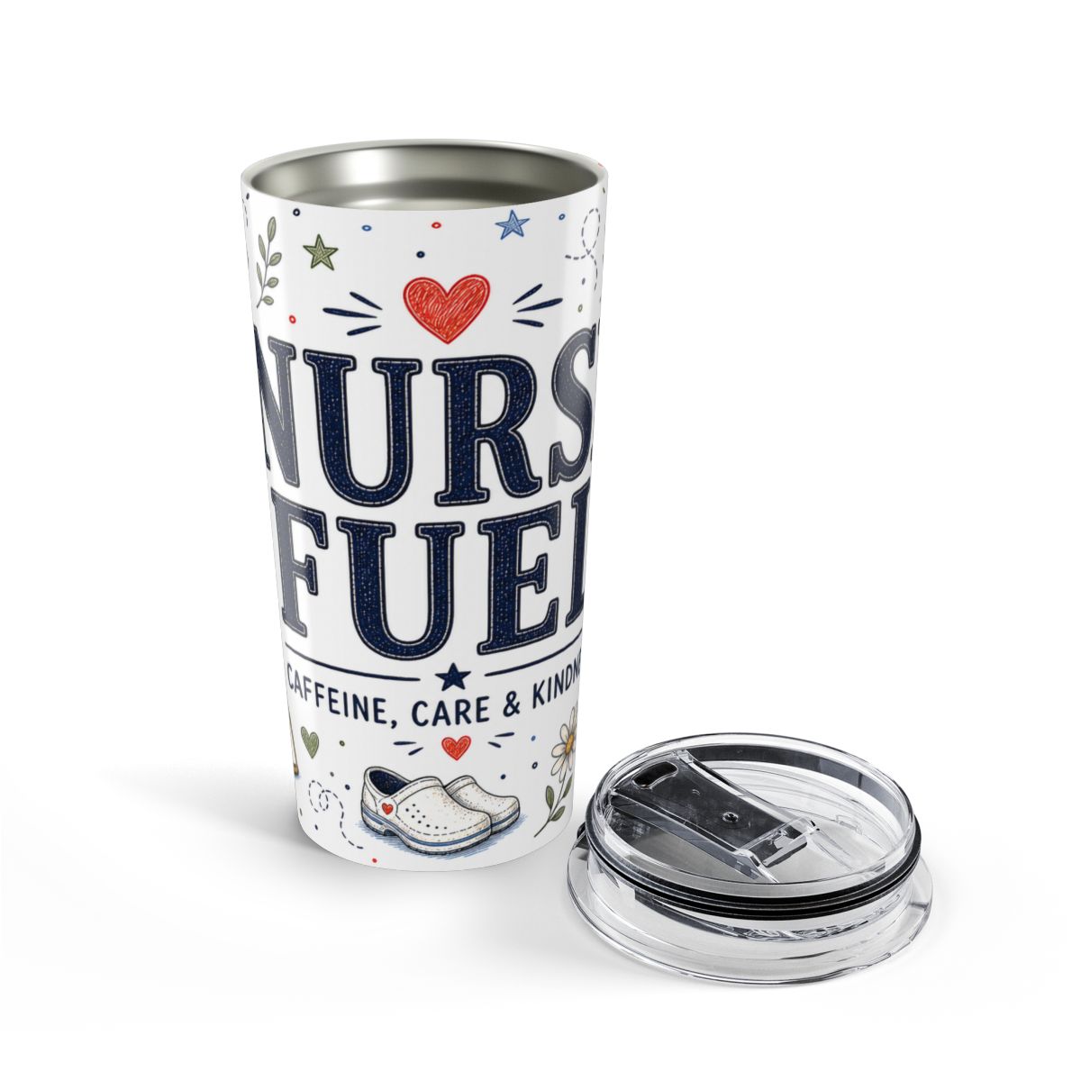 Nurse Fuel 20oz Tumbler | Nurse Appreciation Gift | Insulated Stainless Steel Travel Cup