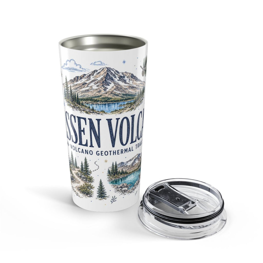 Lassen Volcanic National Park 20oz Tumbler | California Volcano Geothermal Hiking Gift | Insulated Stainless Steel Travel Cup