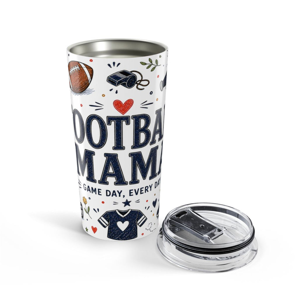 Football Mama 20oz Tumbler | Football Mom Gift | Insulated Stainless Steel Travel Cup