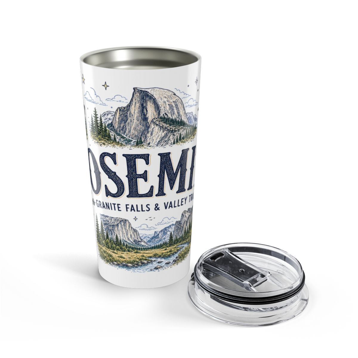 Yosemite National Park 20oz Tumbler | Hiking Camping Nature Gift | Insulated Stainless Steel Travel Cup