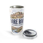Theodore Roosevelt National Park 20oz Tumbler | North Dakota Badlands Bison Gift | Insulated Stainless Steel Travel Cup
