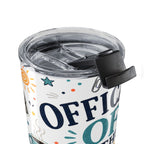 Officially Off The Clock 20oz Tumbler | Funny Retirement Gift | Insulated Stainless Steel Travel Cup