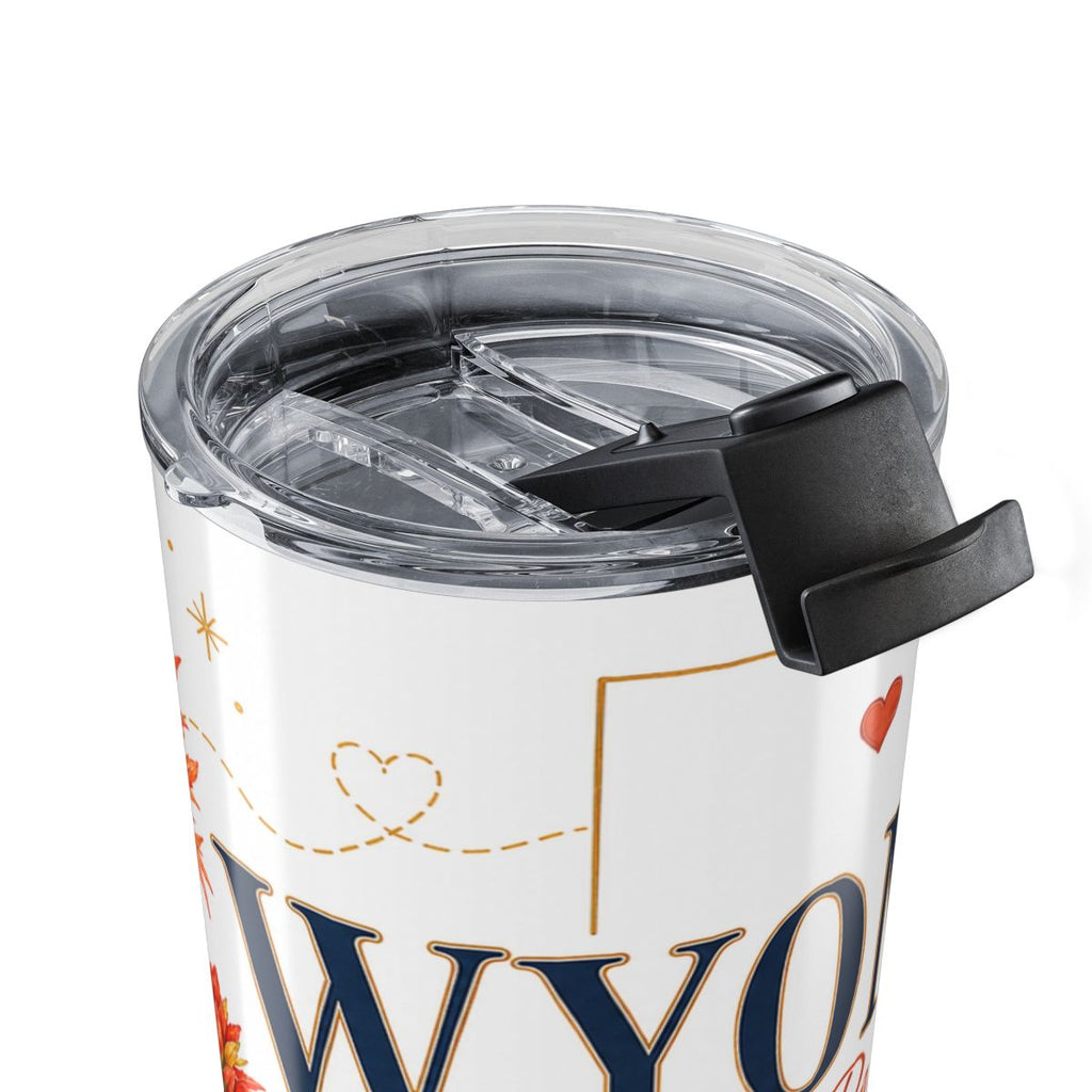 Wyoming State Flower 20oz Tumbler | Indian Paintbrush Botanical State Flower Gift | Insulated Stainless Steel Travel Cup