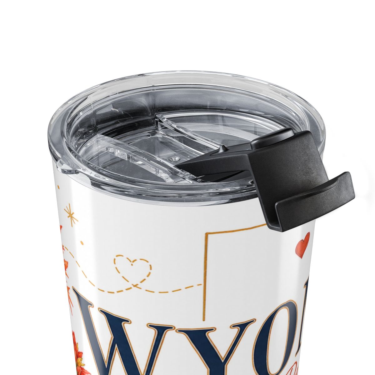 Wyoming State Flower 20oz Tumbler | Indian Paintbrush Botanical State Flower Gift | Insulated Stainless Steel Travel Cup