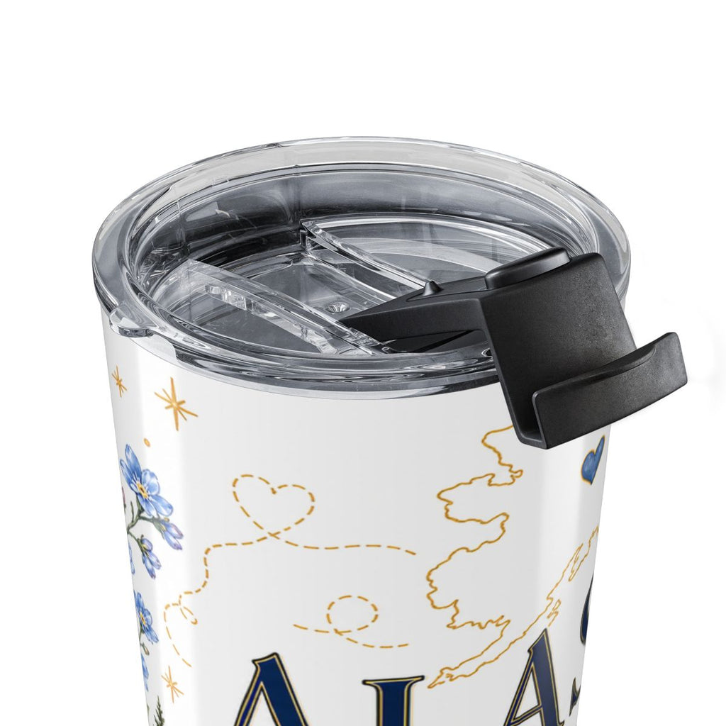 Alaska State Flower 20oz Tumbler | Forget-me-not Botanical State Flower Gift | Insulated Stainless Steel Travel Cup