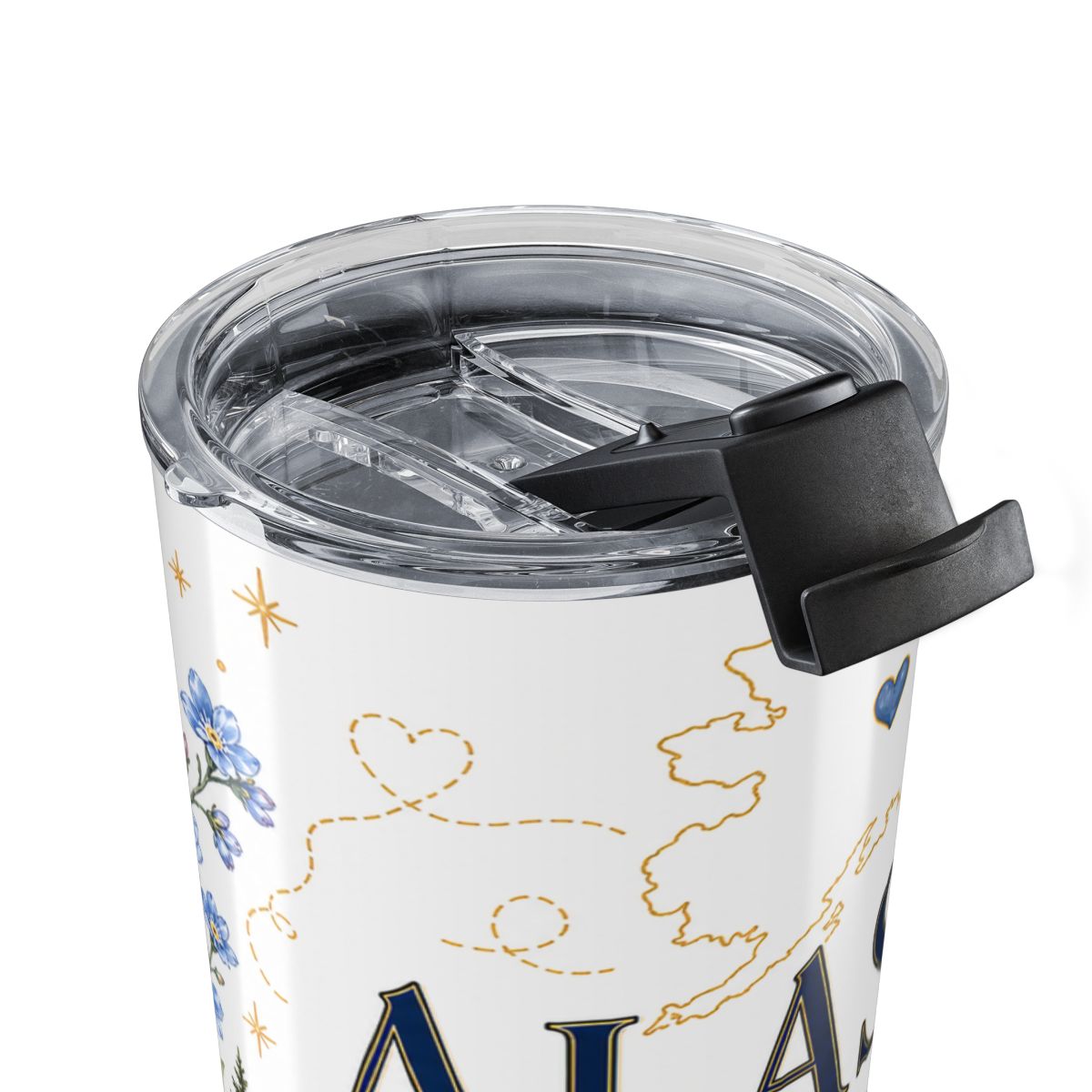 Alaska State Flower 20oz Tumbler | Forget-me-not Botanical State Flower Gift | Insulated Stainless Steel Travel Cup