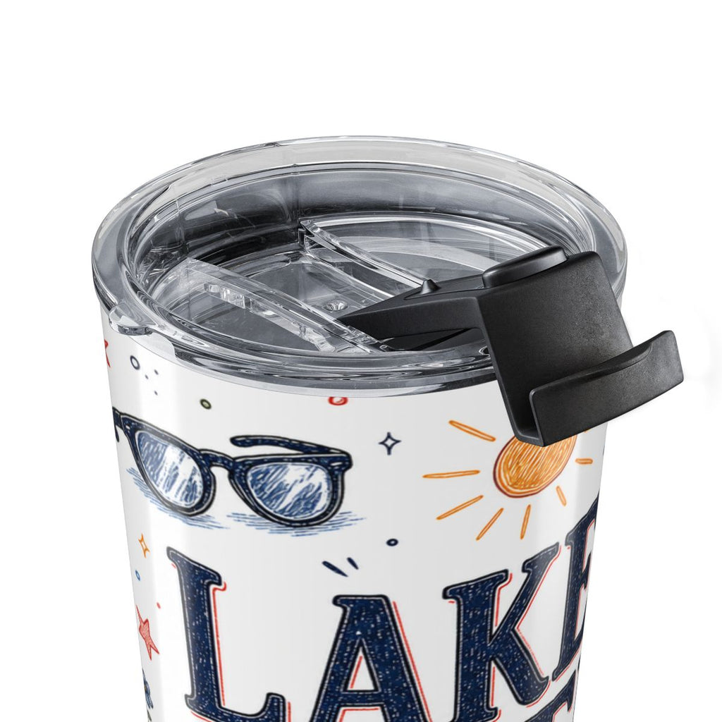 Lake Day Liberty 20oz Tumbler | Patriotic Summer Lake Gift | Insulated Stainless Steel Travel Cup