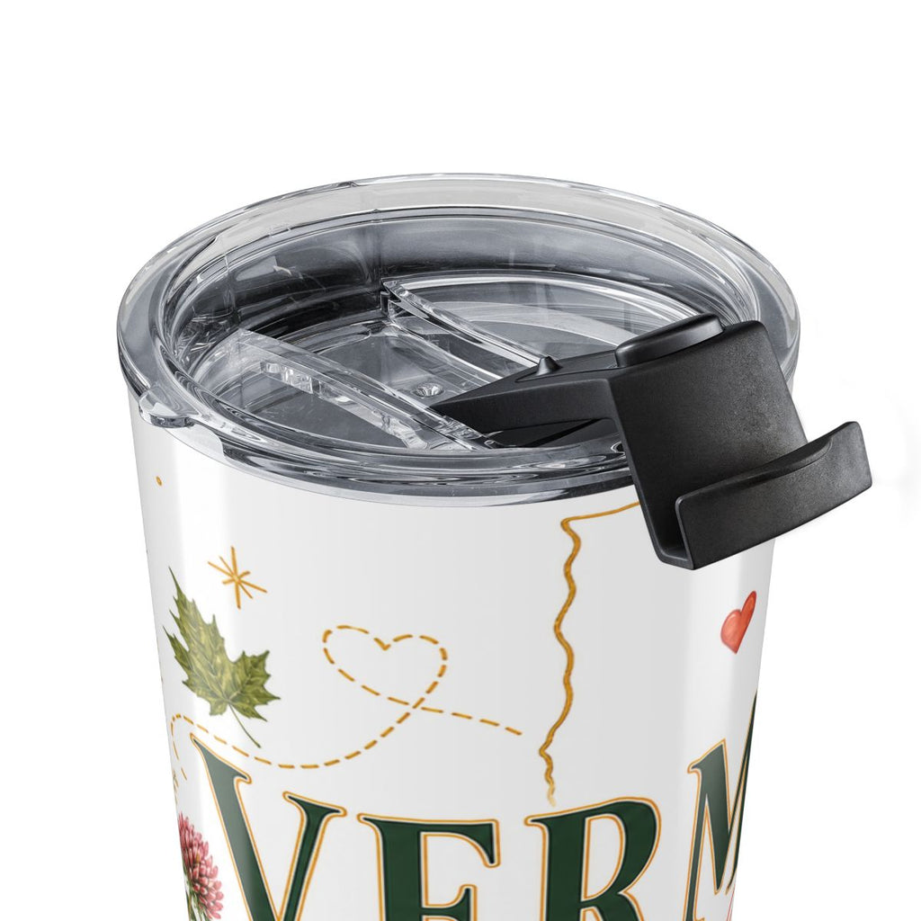 Vermont State Flower 20oz Tumbler | Red Clover Botanical State Flower Gift | Insulated Stainless Steel Travel Cup