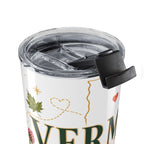 Vermont State Flower 20oz Tumbler | Red Clover Botanical State Flower Gift | Insulated Stainless Steel Travel Cup