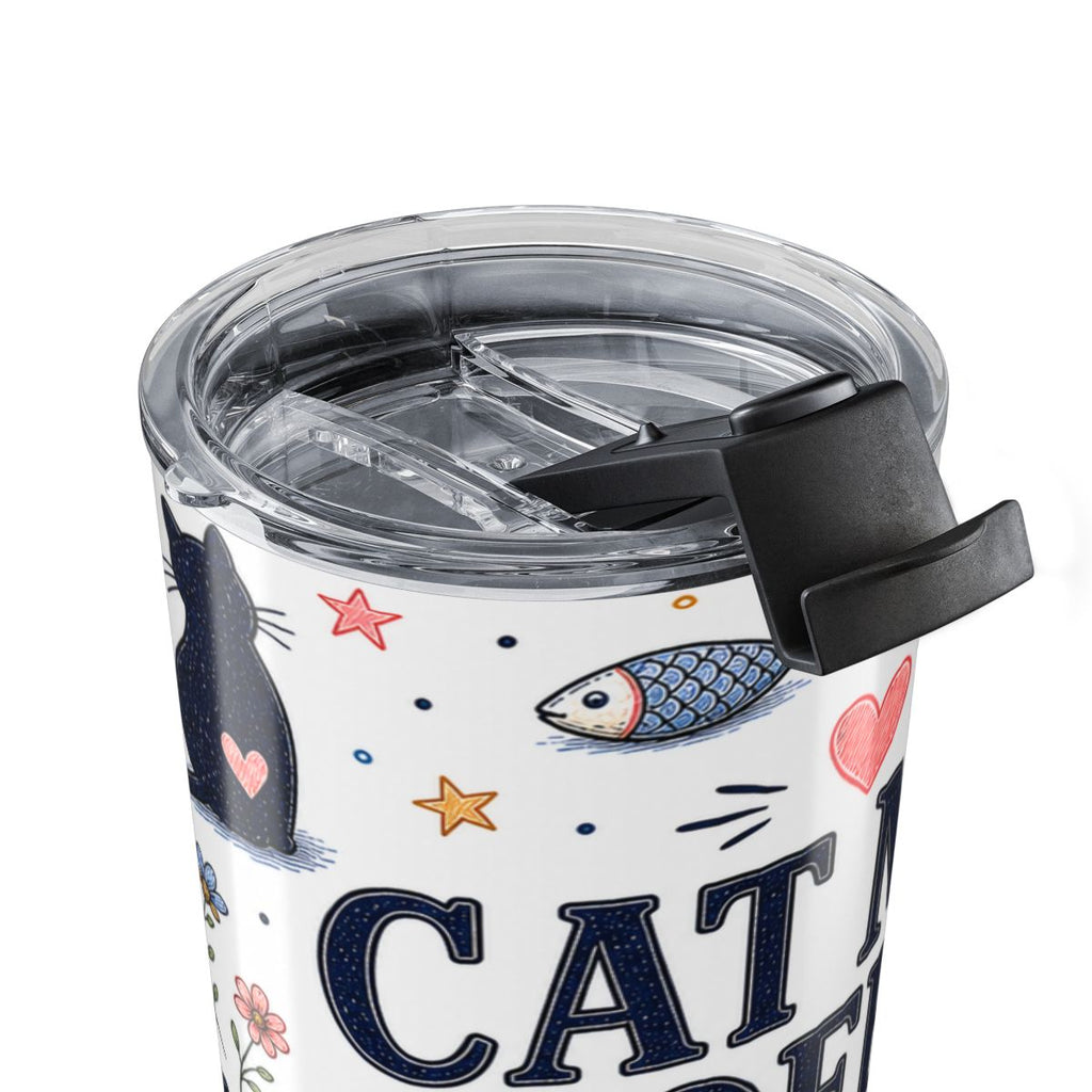 Cat Mom Coffee Club 20oz Tumbler | Cat Mom Gift | Insulated Stainless Steel Travel Cup