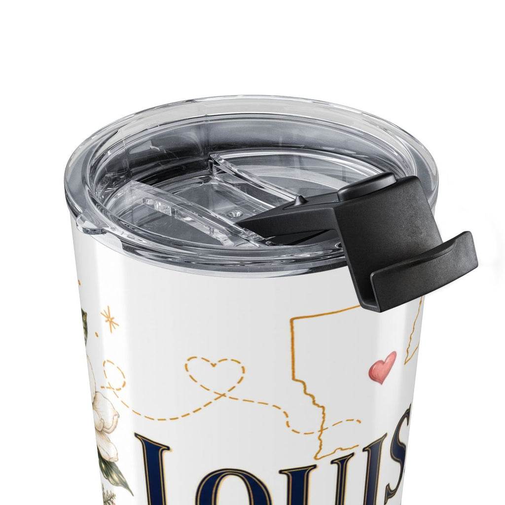 Louisiana State Flower 20oz Tumbler | Magnolia Botanical State Flower Gift | Insulated Stainless Steel Travel Cup