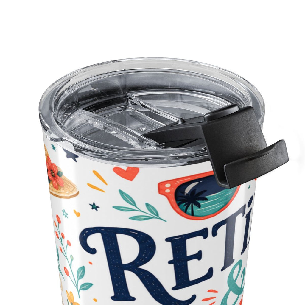 Retired and Fabulous 20oz Tumbler | Bright Retirement Gift | Insulated Stainless Steel Travel Cup